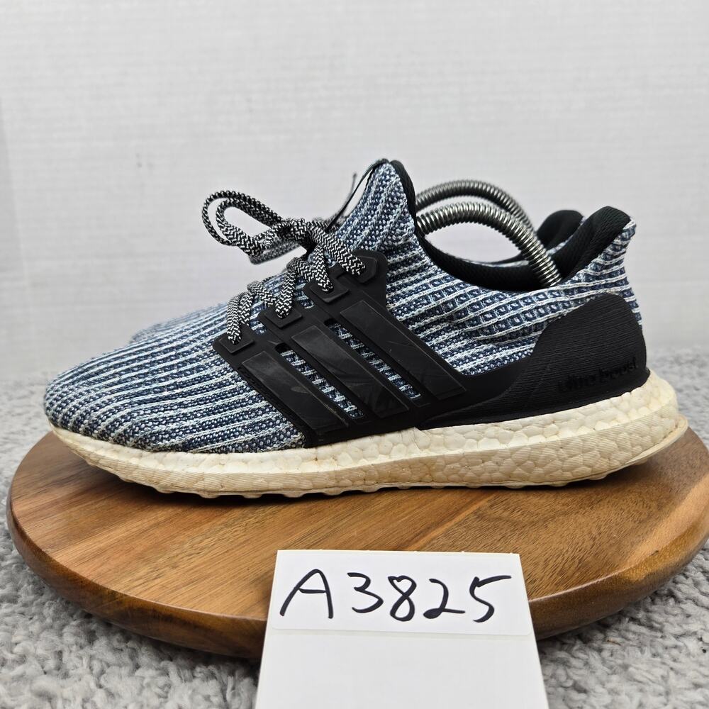 Adidas Mens 8 Ultra Boost 4.0 Parley Carbon Blue Spirit Athletic Casual Sneaker